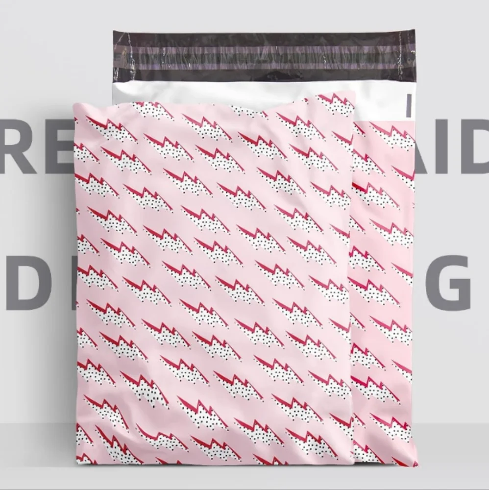20 Lightning Print Design Poly Mailers